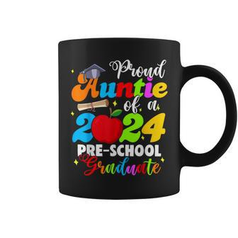 Proud Auntie Of A Class Of 2024 Pre-School Graduate Coffee Mug - Monsterry AU