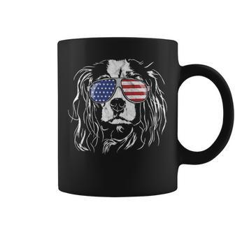Proud Cavalier King Charles Spaniel Patriotic Dog Coffee Mug | Mazezy CA