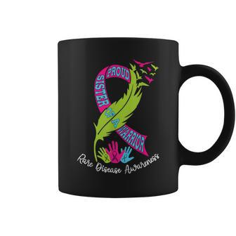 Proud Sister Of A Warrior Rare Disease Awareness Coffee Mug - Thegiftio UK