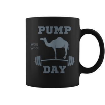 Pump Day Workout Fitness Bodybuilder Camel Weight Hump Coffee Mug - Monsterry
