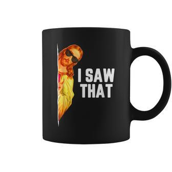 Quote Jesus Meme I Saw That Christian God Mens Coffee Mug | Mazezy