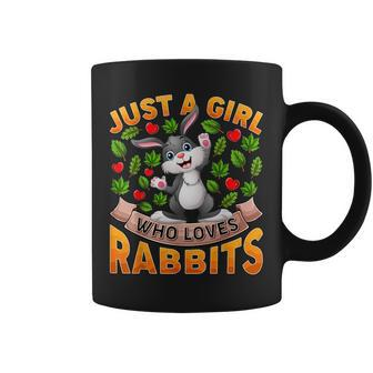 Rabbit Animal Lover Just A Girl Who Loves Rabbits Coffee Mug - Thegiftio UK