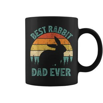 Rabbit Vintage Best Rabbit Dad Ever Father's Day Coffee Mug - Monsterry UK