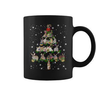 Rabbits Christmas Tree Ornament Decor Coffee Mug - Monsterry
