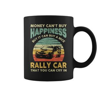Rally Car Joke Saying Retro Vintage Dirt Track Racing Coffee Mug - Monsterry UK