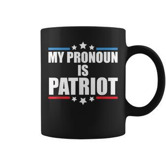 Republican My Pronoun Is Patriot Pro Trump Coffee Mug - Monsterry DE