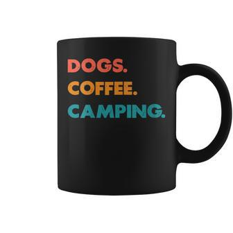 Retro Dogs Coffee & Camping Campers Lover Father’S Day Coffee Mug - Thegiftio UK