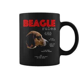 Rules For The Owner Of A Beagle Coffee Mug | Mazezy