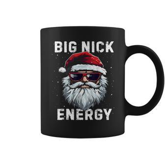 Santa Big Nick Energy Santa Face Merry Christmas Men Coffee Mug - Thegiftio UK