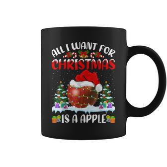 Santa Hat All I Want For Christmas Is A Apple Coffee Mug - Monsterry