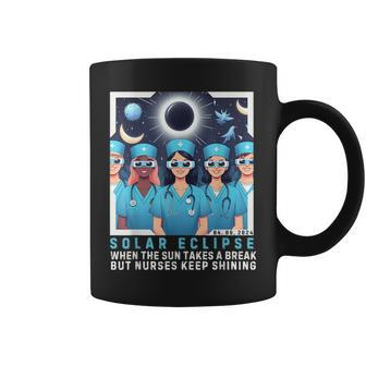 Sarcasm Nurse SayingNurse Solar Eclipse 2024 Usa Coffee Mug | Mazezy UK