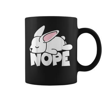 Saying Lazy Nope Rabbit Bunny Coffee Mug - Thegiftio UK