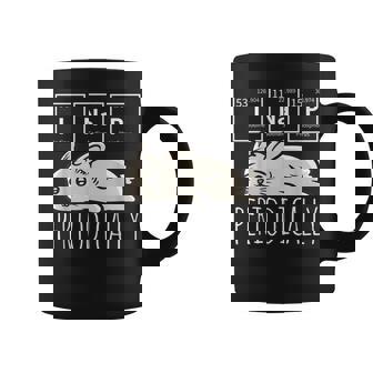 Science I Nap Periodic Table Meme Meh Bunny Rabbit Coffee Mug - Monsterry