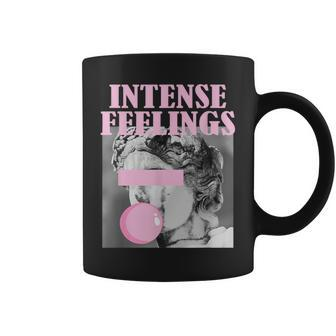 Sculpture Letter Graphic Cute Intense Feelings Coffee Mug - Monsterry