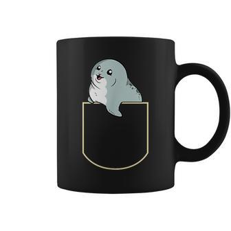 Seal In The Pocket Sea Lion Pocket Coffee Mug - Thegiftio UK