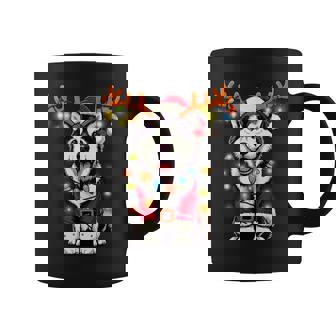 Siberian Husky Christmas Tree Lights Santa Dog Coffee Mug - Thegiftio