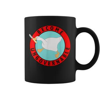 Silly Goose Become Ungovernable Sarcastic Goose Meme Coffee Mug - Monsterry