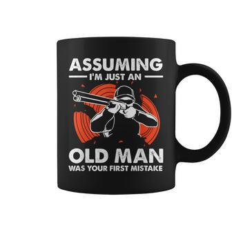 Skeet Shooting Trap Shooting Clay Pigeon Grandpa Coffee Mug - Thegiftio UK