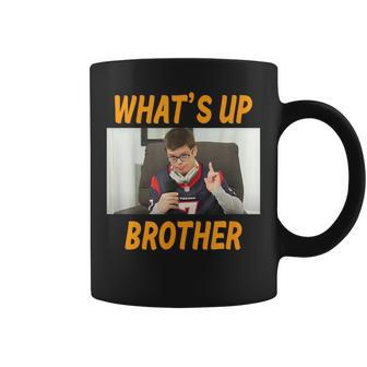 Sketch Streamer Whats Up Brother Coffee Mug - Monsterry CA