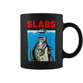 Slab Famous Shark Movie Parody Slabs Crappie Fishing Coffee Mug - Monsterry DE