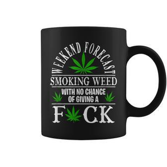 Smoking Weed With No Chance Of Giving A Fuck Coffee Mug - Monsterry UK