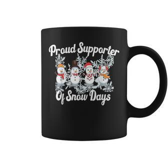 Snow Day Supporter Teacher Student Winter Snowflake Coffee Mug - Monsterry