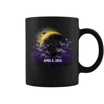 Solar Eclipse April 08 2024 Bigfoot Coffee Mug - Monsterry AU