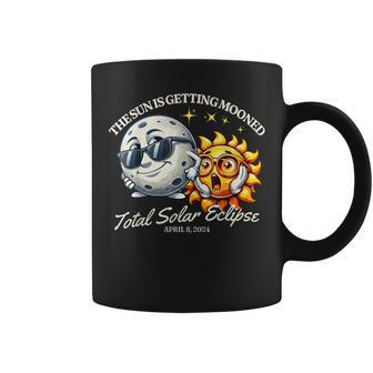 Solar Eclipse April 2024 Sun Is Getting Mooned Coffee Mug - Monsterry DE