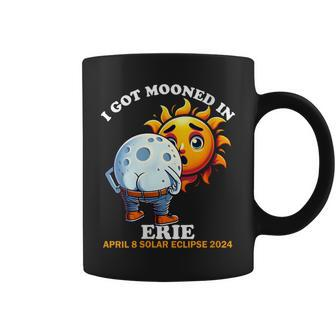 Solar Eclipse Erie 2024 Mooned Humor Coffee Mug - Seseable