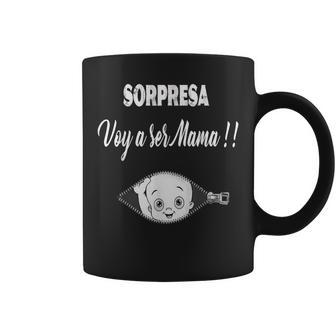 Sorpresa Notice Voy A Ser Mama-Pregnancy Noticia Coffee Mug - Monsterry UK