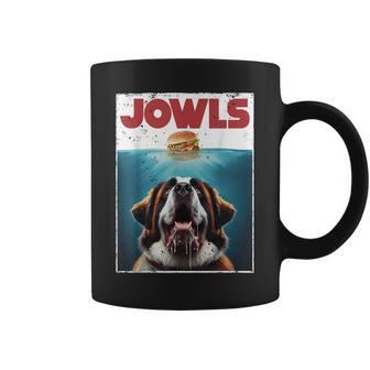 St Bernard Jowls Burger Saint Giant Dog Mom Dad Coffee Mug - Monsterry UK