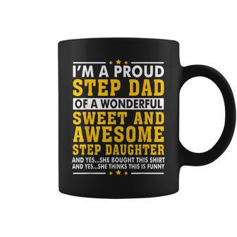 Step Dad Fathers Day Step Daughter Stepdad Coffee Mug - Monsterry CA