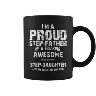 Step Dad Present From Step Daughter Father's Day Coffee Mug - Seseable