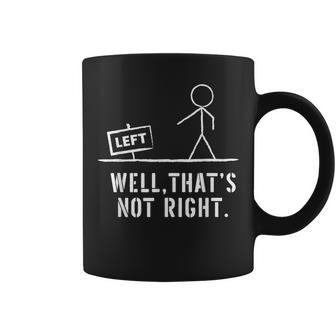 Stick Man Well That's Not Right Vintage Pun Coffee Mug - Monsterry