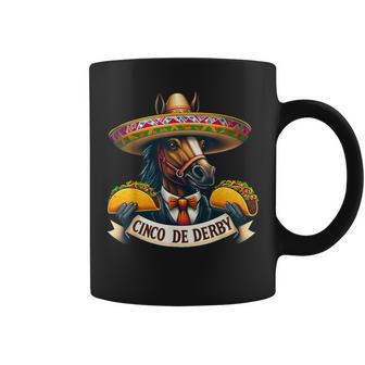Taco Horse Racing Vintage Cinco De Derby Horse Coffee Mug | Mazezy