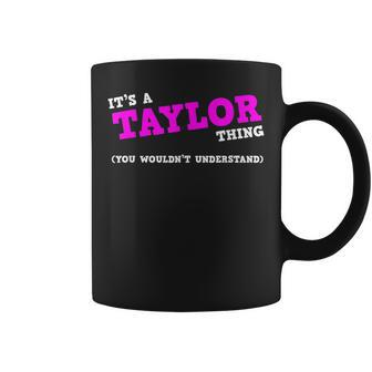 Taylor Matching Family Name Group Personalization Coffee Mug - Seseable