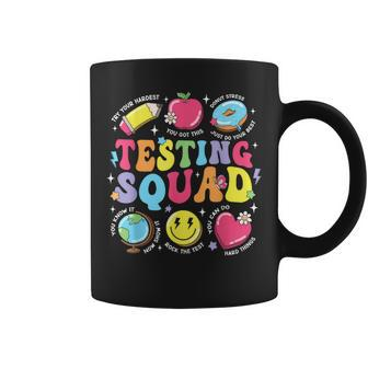 Teacher Test Day Motivational Teacher Testing Squad Coffee Mug | Mazezy