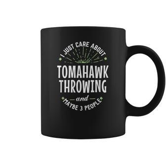 Tomahawk Throwing For Dad Fathers Day Coffee Mug - Monsterry DE