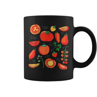 Tomato Pun Hand Draw Tomatoes Watercolor Summer Foodie Coffee Mug - Monsterry AU