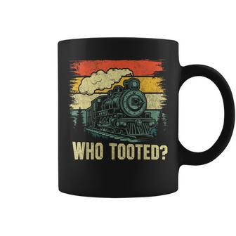 Who Tooted Train Lovers Boys Men Coffee Mug - Monsterry