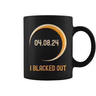 Total Solar Eclipse I Blacked Out April 4Th 2024 Stars Coffee Mug - Monsterry AU