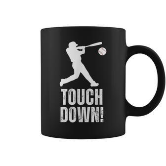 Touchdown Baseball Sports Vintage Baseball Player Coffee Mug - Monsterry UK
