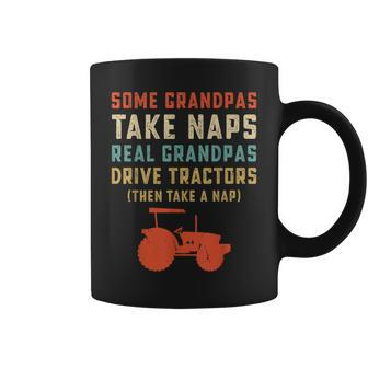 Tractor Retro Vintage For Grandpa Drive Tractor Coffee Mug - Monsterry