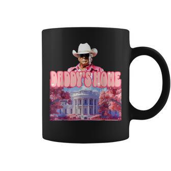 Trump Pink Cowboy Take America Back 2024 Daddy's Home Coffee Mug - Monsterry CA