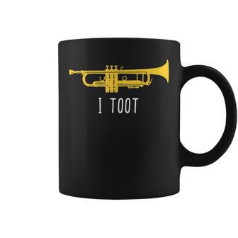 Trumpet I Toot Band Player Coffee Mug - Monsterry