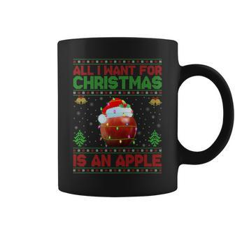 Ugly All I Want For Christmas Is A Apple Coffee Mug - Monsterry DE