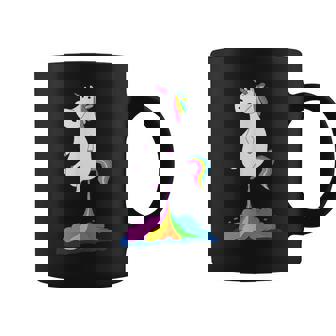 Unicorn Farting Rainbow Magical Fart Unicorn Coffee Mug - Thegiftio