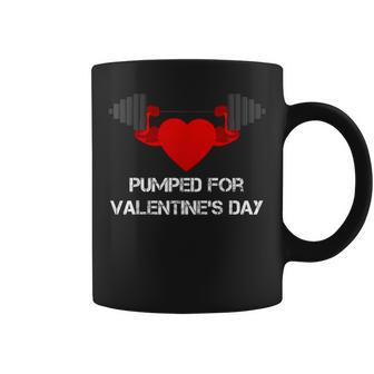 Valentine's Day Workout Heart Pumping Weight Coffee Mug - Monsterry DE
