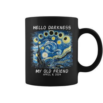 Van Gogh Hello Darkness My Old Friend Solar Eclipse Coffee Mug - Seseable