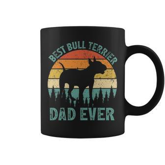 Vintage Best Bull Terrier Dad Ever Father's Day Coffee Mug | Mazezy